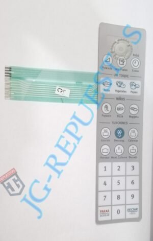 TECLADO/MEMBRANA MICROONDAS ELECTROLUX MODELO EMDN20S3MLG 0319