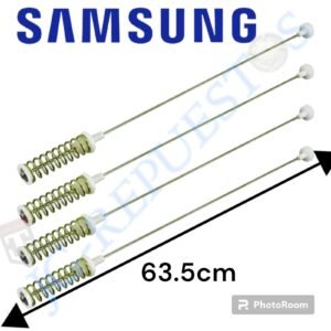 KIT BARRAS DE SUSPENSIÓN ORIGINAL 63.5 CM BLANCOS  LAVADORA SAMSUNG INVERTER -001