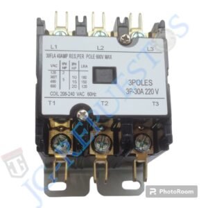RELAY/CONTACTOR 3 POLES-30A 220V 600V MAX AIRE ACONDICIONADO TODAS LAS MARCAS-A124