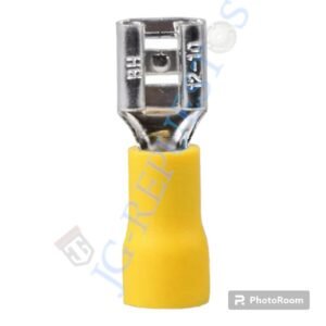 TERMINALES HEMBRA ANCHO: 6.00MM AMARILLO  FORRADO -0148AM