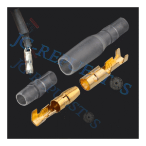 KIT terminales de crimpado de bala para coche, Conector de cable eléctrico, diámetro de 4mm, hembra, macho, caja, prensado en frío, -0850