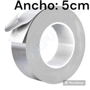 CINTA DE ALUMINIO MEDIDA 2" LISA LARGO: 45M ANCHO: 5CM -A62