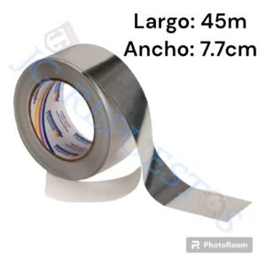 CINTA DE ALUMINIO MEDIDA 3", ANCHO: 7.7CM LARGO: 45M -A86