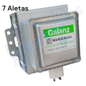 MAGNETRON  MWI-30, M24FC-610A 7 ALETAS PARA MICRONDAS INDURAMA  -0380