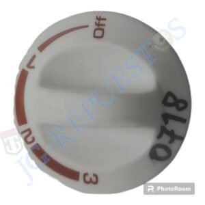 PERILLA ROJA DE PLASTICO PARA CONTROL DE CONGELADOR DE 3 CICLOS -0718