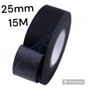 Rollo de cinta resistente al calor 25mm, 15M para protección de línea de Cable automotriz, tela adhesiva, arnés de cableado de telar -0739
