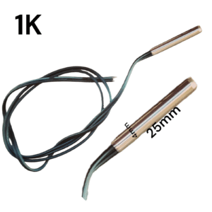 Termistor/sensor NTC 1K B:3470 sonda de 4x25mm de longitud, sensor de temperatura NTC de 700mm -0860