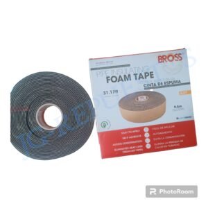 CINTA DE ESPUMA BROSS RUBATEX, 9.5 METROS 0.32CM DE GROSOR X 5.08CM DE ANCHO AIRE ACONDICIONADO -A37