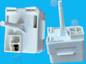 KIT RELÉ CON PROTECTOR TÉRMICO 1/5HP A 1/4HP 110VAC REFRIGERADORA TODAS LAS MARCAS -12153-A