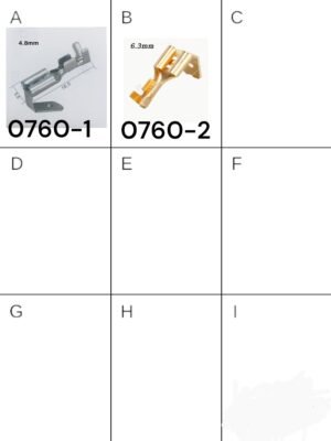 Conectores de pala de 4,8mm y 6,3mm, terminales de desconexión rápida, hombro de resorte de enchufe macho y hembra -0760