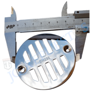 TAPA REJILLA CROMADA DIÁMETRO 7.5 CM -F49