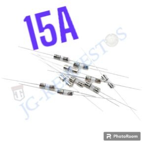 Fusible de vidrio de plomo Axial, T15A, 250V, 3,6x10mm, 15A, 3,6x10 -0563