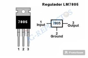 REGULADOR 7805 DE 5V LM7805, L7805, 7805 REGULADOR DE VOLTAJE 5V 1A  -0537