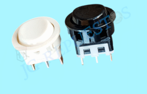 SWITCH REDONDO TRES TERMINALES FOCO Y CHISPERO ORIGINAL COCINA ECOLINE -6107ECO