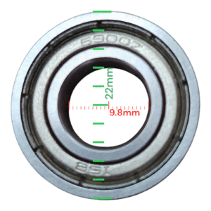 RULIMAN/RODAMIENTO Z0069  22X9.8X6.9mm DE HIERRO-0455