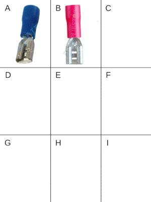 TERMINAL RIEL HEMBRA AZUL, ROJO FDD1-25-187-8 MINI 4.8mm -0414