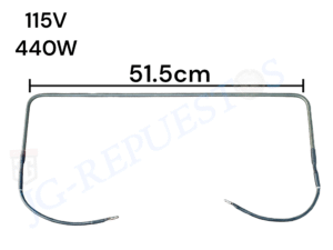 RESISTENCIA ELÉCTRICA 440W REFRIGERADORA INDURAMA - ELECTROLUX - FRIGIDAIRE  -2249
