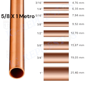 1000253786.png TUBERIA/CAÑERIA DE COBRE 5/8"X15M X METROS PARA AIRE ACONDICIONADO/REFRIGERADORA -12295M