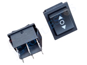 LLAVE SWITCH ROCKER 3 POSICIONES 6 PIN 20A/125V 30X25MM SIZE NEGRO -0792