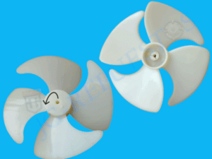 HÉLICE PLÁSTICA DE MOTOR VENTILADOR 4 ASPAS CURVAS - ØEXT:10CM REFRIGERADORA INDURAMA -12003