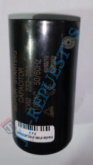 CAPACITOR ARRANQUE 233-280uF 110VAC  REFRIGERADORA TODAS LAS MARCAS -172