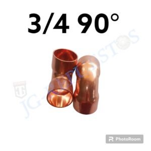 CODO 3/4 AIRE ACONDICIONADO  DE COBRE DE 90 GRADOS A34