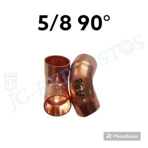 CODO 5/8 AIRE ACONDICIONADO DE COBRE DE 90 GRADOS A88