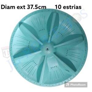 29342.jpg AGITADOR PLANO LAVADORA MABE 10 ESTRÍAS DIAMETRO: 37.5CM 2442