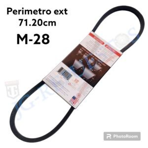29417.jpg BANDA 3L280 M-28, PERÍMETRO EXTERIOR: 71.20CM BELTCO LAVADORA 3389