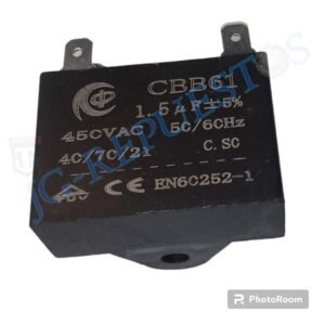 CAPACITOR DE MARCHA 2UF A 450VAC LAVADORA MABE/AIRES ACONDICIONADOS/ VENTILADORES, ETC -3222