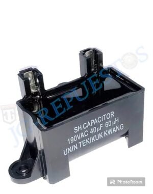 CAPACITOR 40UF 60Hz LAVADORA  RECTANGULAR 190VAC (LG) -3240EMP2