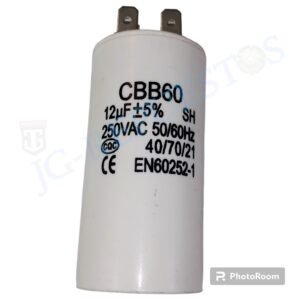 CAPACITOR LAVADORA ASIÁTICA 12 µF - 250 VAC -2892