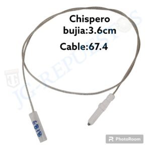 29930.jpg CHISPERO CERÁMICO DE ENCENDIDO CON CABLE ØEXT:0.8CM - LONG:70CM COCINA INDURAMA -6818