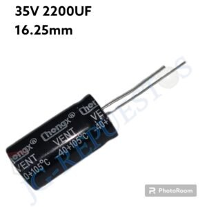 CONDESADOR ELECTROLITICO (CAPACITOR) 35V 22OOUF 0489