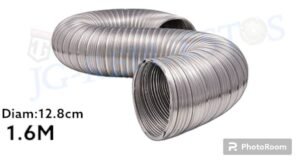 MANGUERA ALUMINIO CALEFON DIAM 5"12.8CM SEMIRIGIDA 1.6M  -C18