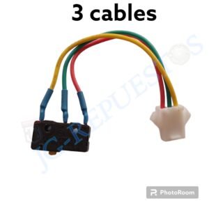 MICROSWITCH SIN PALANCA Y 3 CABLES CALEFON -C9