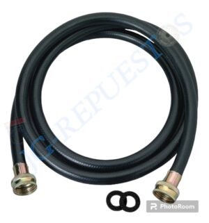 KIT MANGUERA EMPAKES Y FILTRO MALLA PROPIA NEGRA ENTRADA AGUA 1.5M (5PIES) LAVADORA -214
