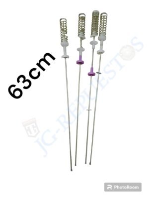 KIT BARRAS DE SUSPENSIÓN ALTERNA 63.5CM VAPUR LAVADORA SAMSUNG 4 UNIDADES, CON CUBIERTA Y GANCHO  -LA503