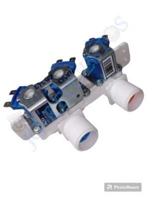 31882.jpg VALVULA MOBO LAVADORA LG 3 SELENOIDES, PUNTOS ADICIONALES DE SUJETACION, DISTANCIA ENTRE ROSCAS 3,3CM DC 12V LG LA362