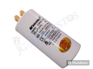 CAPACITOR DE MARCHA MASCOTOP PLASTICO 450V 35UF 50/60HZ -0592