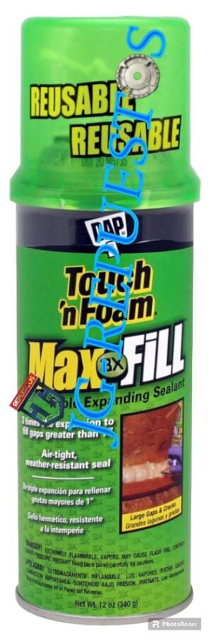 LATA ESPUMA EXPANSIVA POLIURETANO 340 G, PARA RELLENAR GRIETAS Y LAGUNAS F58