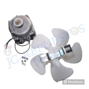 MOTOR 10W ORIGINAL ELCO REFRIGERADORA TODAS LAS MARCAS CON ASPA PLASTICA, ARANDELAS, TUERCAS Y BASE   110/127V - 60HZ  -2220ELCO