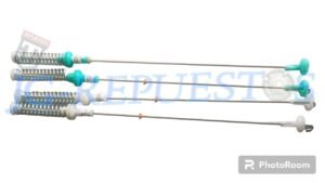 KIT  BARRAS DE SUSPENCIONES ORIGINAL, ( BLANCA :63CMM TRASERA)  (AZUL:62 CMM DELANTERA) DE LAVADORA INDURAMA  -0535