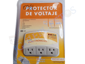 PROTECTOR DE VOLTAJE NEVERA/CORTA PICOS AC 110V 3 ENCHUFES SIRVE PARA EQUIPOS ELECTRÓNICOS EN GENERAL -0786