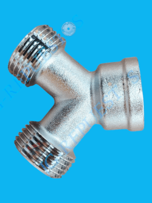 CONEXIÓN METALICA DE MANGUERAS DE AGUA TIPO "Y" - 3/4'' LAVADORA -2462