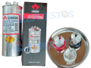 CAPACITOR DE MARCHA 40+5UF A 370-440VAC ORIGINAL CANADIAN AIRE ACONDICIONADO TODAS LAS MARCAS  A32-CAN