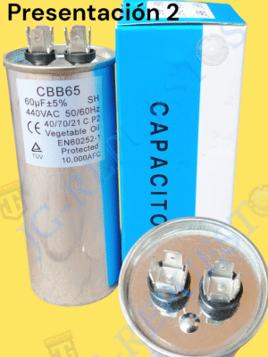 CAPACITOR 60UF 370/440VAC CAPACIMAX/CBB65 REFRIGERADORA/AIRE ACONDICIONADO, ETC -12260
